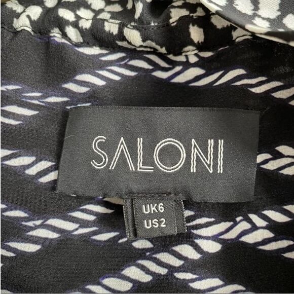 Saloni Long Sleeve Silk Floral Top - Picture 3 of 7